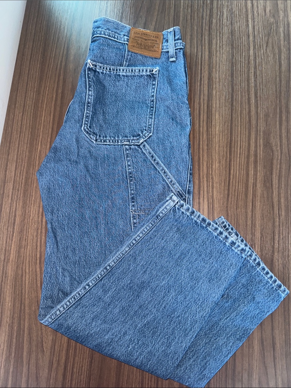 Levi's Relaxed Fit Carpenter Jeans in Blue Denim